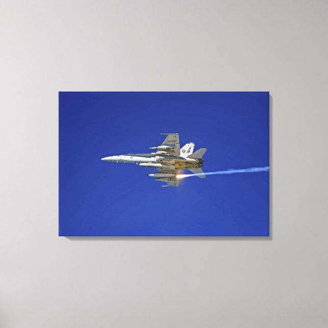 An F/A-18C Hornet Canvas Print (Front)