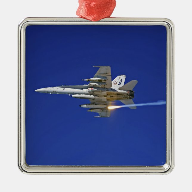 An F/A-18C Hornet Metal Ornament (Front)