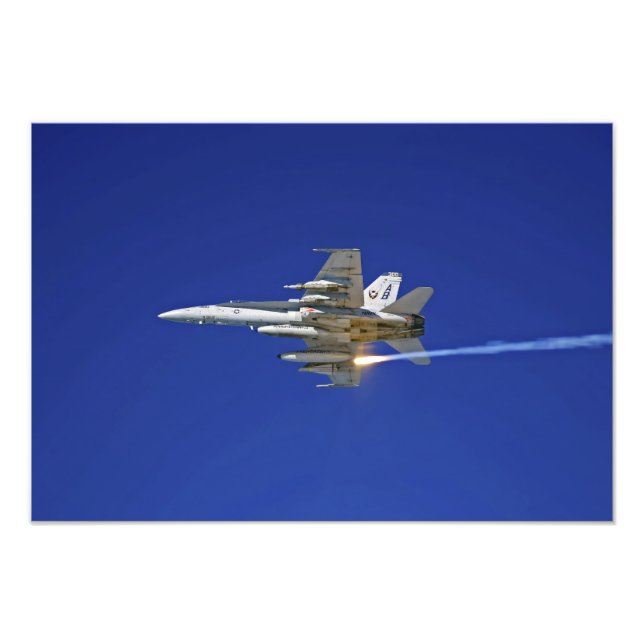 An F/A-18C Hornet Photo Print (Front)