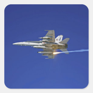 An F/A-18C Hornet Square Sticker