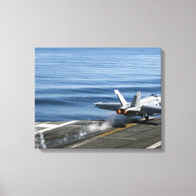 An F/A-18E Super Hornet Canvas Print (Front)