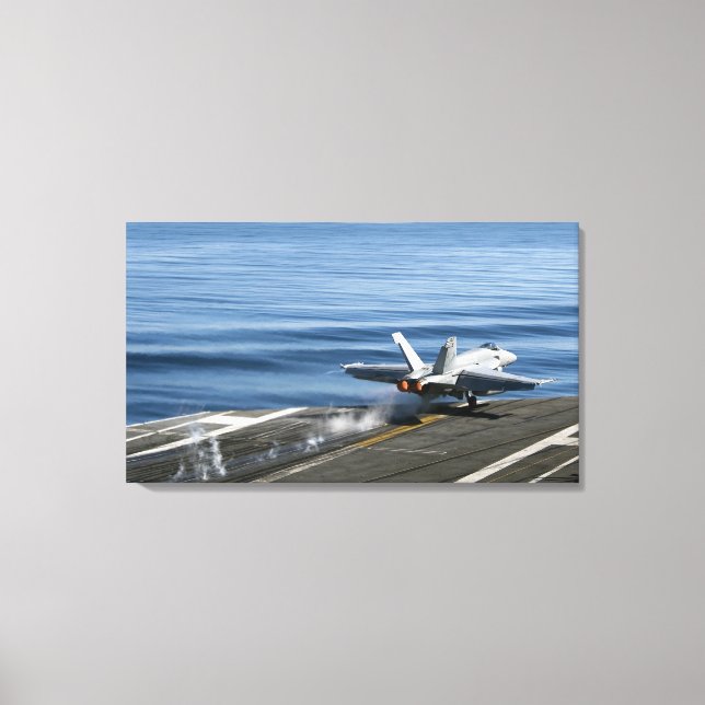 An F/A-18E Super Hornet Canvas Print (Front)