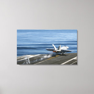 An F/A-18E Super Hornet Canvas Print
