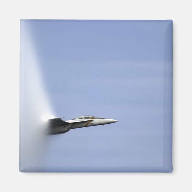 An F/A-18E Super Hornet reaches the speed of so Magnet (Front)