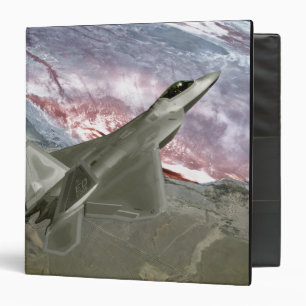 An F/A-22 Raptor flies a training mission Binder