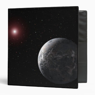 An icy/rocky planet orbiting a dim star binder