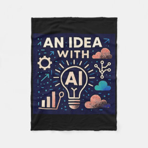 An Idea With Ai Premium Fleece Blanket
