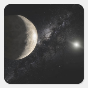 An illustration of Makemake Square Sticker