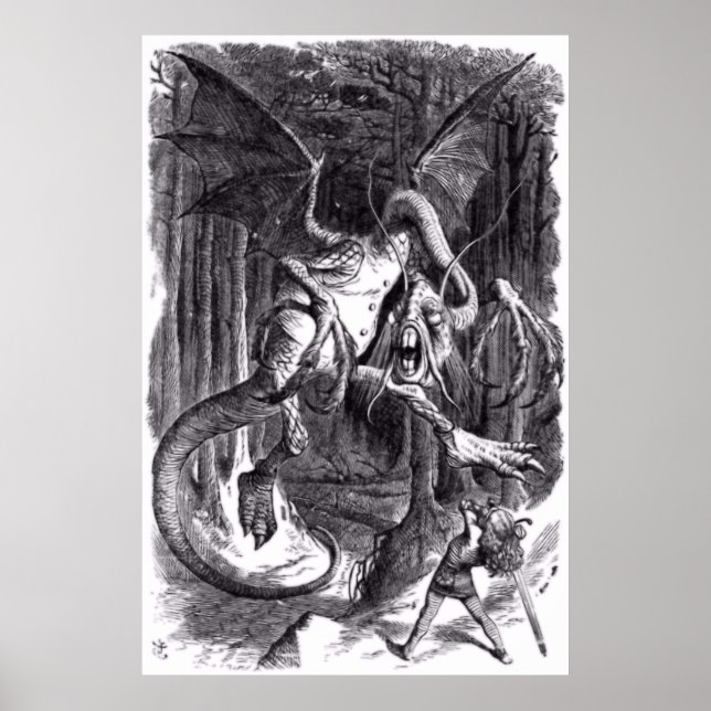  An illustration to the poem Jabberwocky. 1871  Poster (Front)