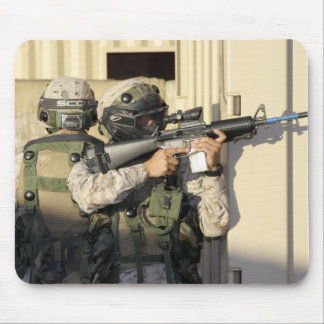 An infantry scout aims his weapon mouse pad