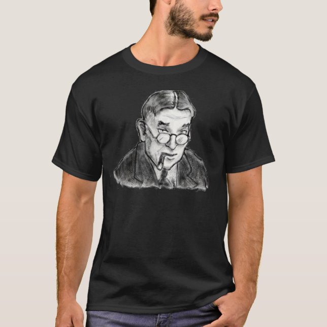 An Ink Sketched Wretch: H.L. Mencken T-Shirt (Front)