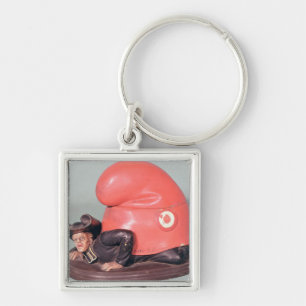 An inkwell or tobacco pot keychain