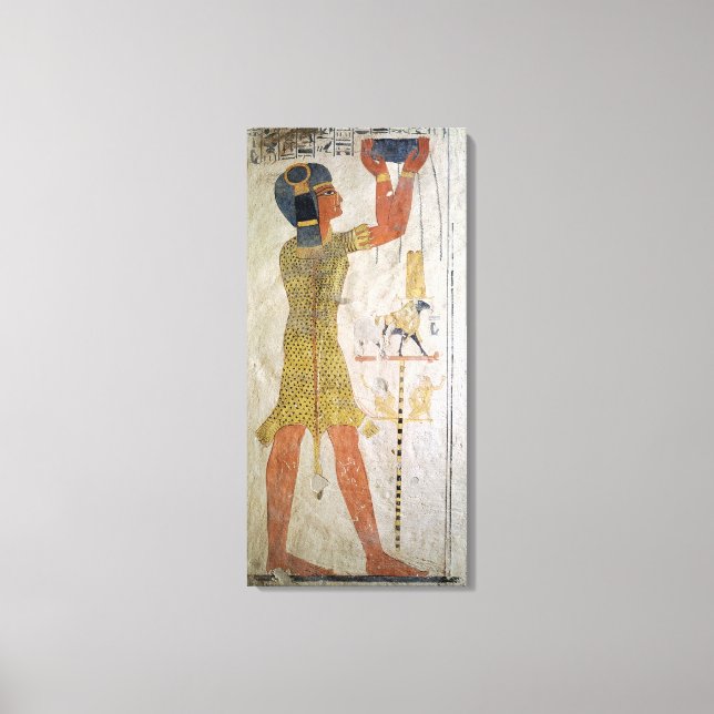 An Inmutef priest making an offering Canvas Print (Front)