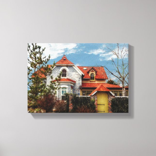 An Interesting House Canvas Print (Front)