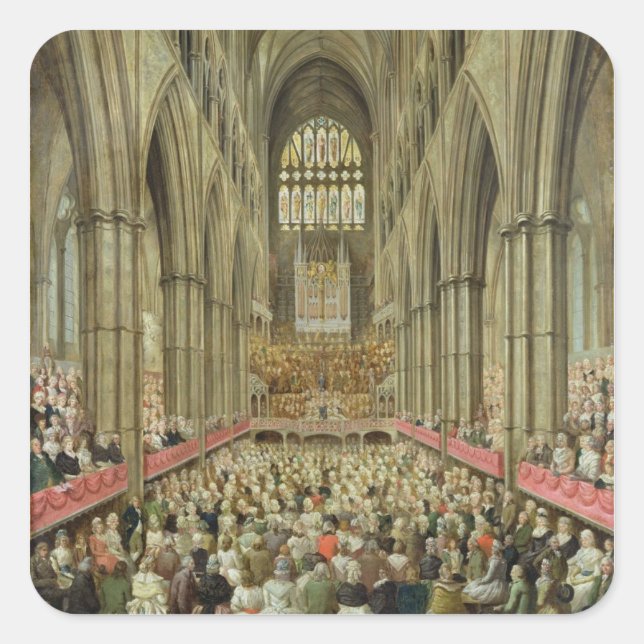 An Interior View of Westminster Abbey on the Comme Square Sticker (Front)