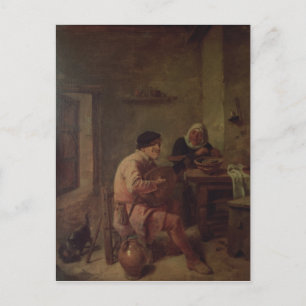 An Interior with Figures Postcard