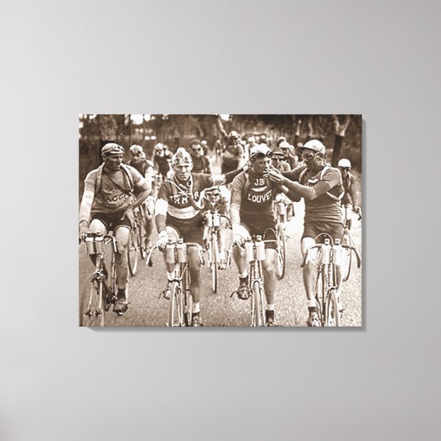 AN INTIMATE PORTRAIT OF THE TOUR DE FRANCE 1920's  Canvas Print (Front)