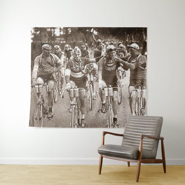 AN INTIMATE PORTRAIT OF THE TOUR DE FRANCE 1920's  Tapestry (In Situ (Horizontal))