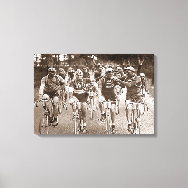 An Intimate Portrait The Tour de France 1920s  Canvas Print (Front)