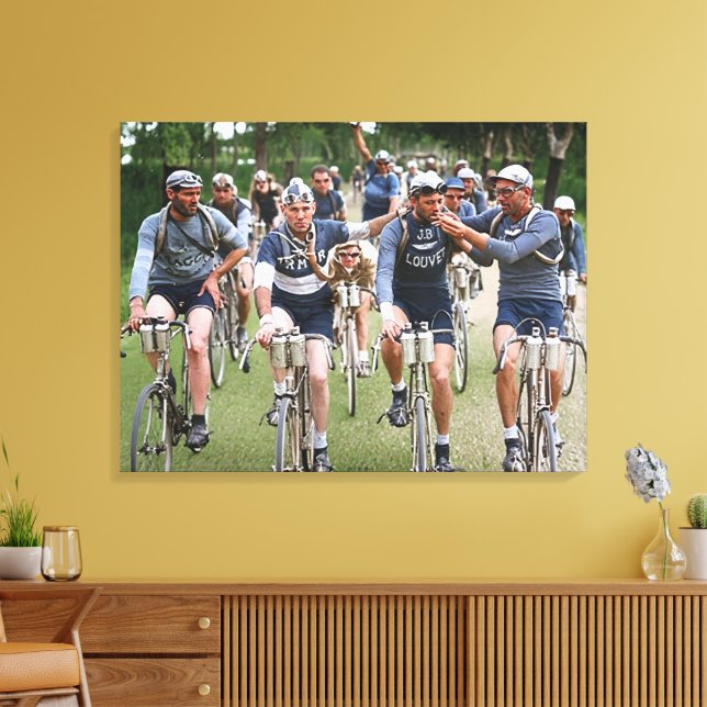 AN INTIMATE PORTRAIT TOUR DE FRANCE 1920's Redux Canvas Print (Insitu(LivingRoom))