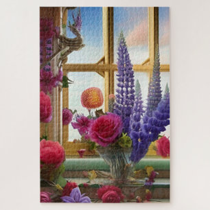 An intriguing colourful floral Bouquet Jigsaw Puzzle