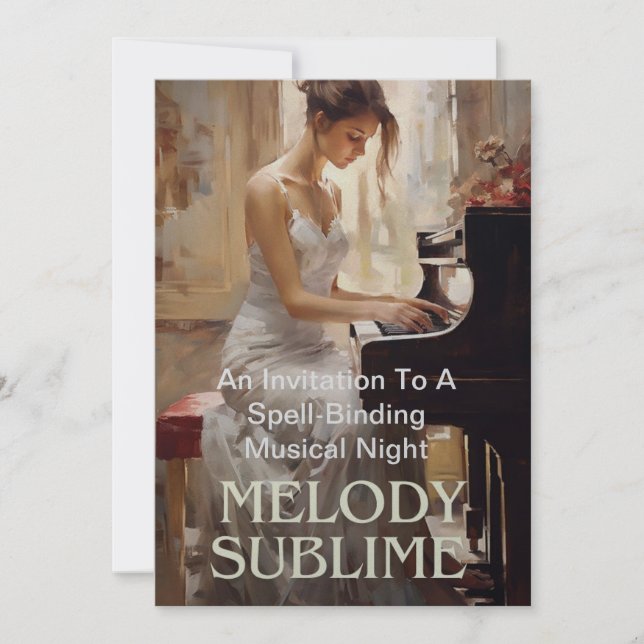 An Invitation Card For The Aesthetically Inclined (Front)