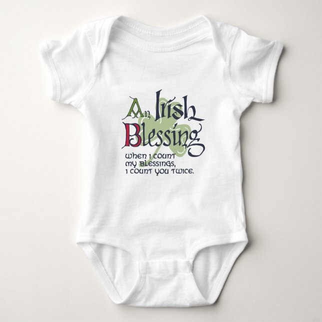 An Irish Blessing Baby Bodysuit (Front)
