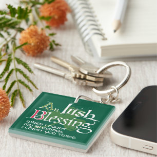 An Irish Blessing Keychain