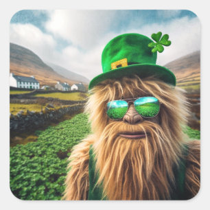 An Irish Sasquatch Square Sticker