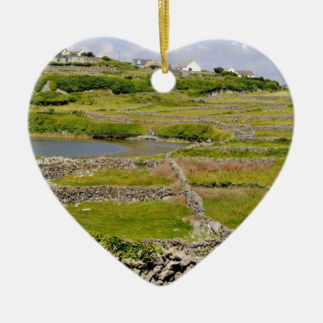 An Irish Stone Wall Ceramic Ornament (Front)