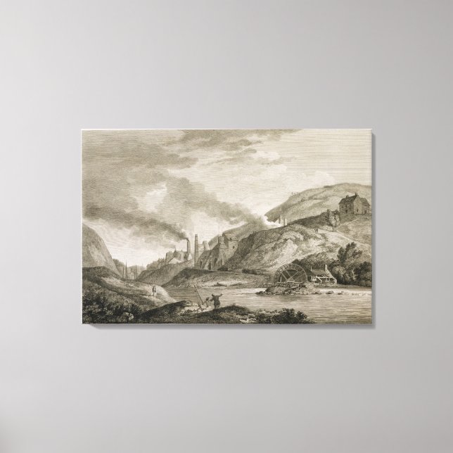 An Iron Work for Casting of Cannon & Boreing Canvas Print (Front)