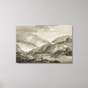 An Iron Work for Casting of Cannon & Boreing Canvas Print