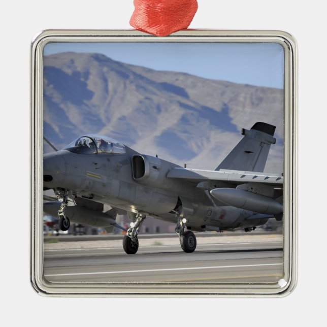 An Italian Air Force AMX fighter Metal Ornament (Front)