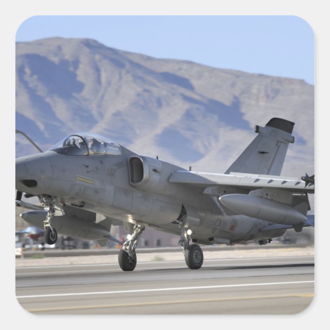 An Italian Air Force AMX fighter Square Sticker (Front)