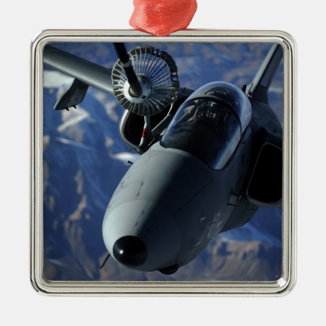 An Italian AMX is refueled by a KC-10A Extender Metal Ornament (Front)