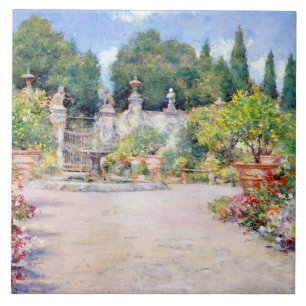 An Italian Garden - William Merritt Chase, Tile