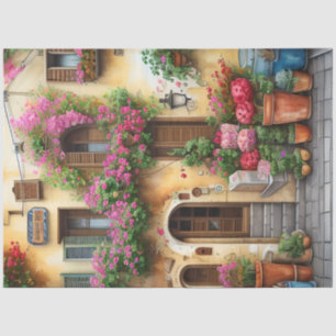 An Italian Street Scene Ephemera Design Series 10 Tissue Paper