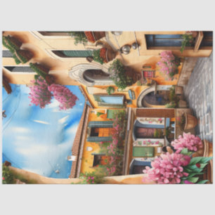 An Italian Street Scene Ephemera Design Series 16 Tissue Paper