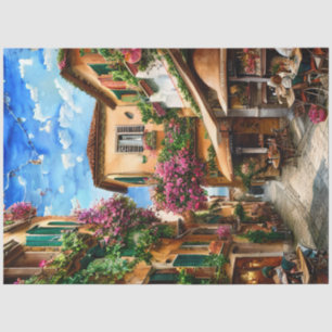 An Italian Street Scene Ephemera Design Series 1 Tissue Paper