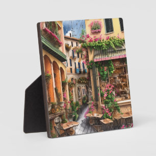An Italian Street Scene Ephemera Design Series 23 Plaque