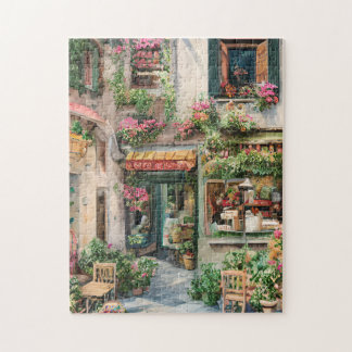 An Italian Street Scene Ephemera Design Series 24 Jigsaw Puzzle