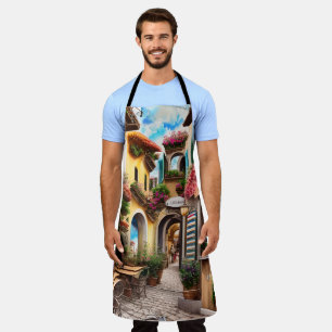 An Italian Street Scene Ephemera Design Series 8 Apron