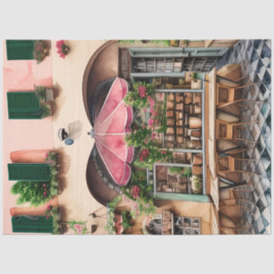 An Italian Street Scene Ephemera Design Series 9 Tissue Paper