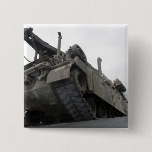 An M88A2 Hercules Recovery Vehicle 2 Inch Square Button