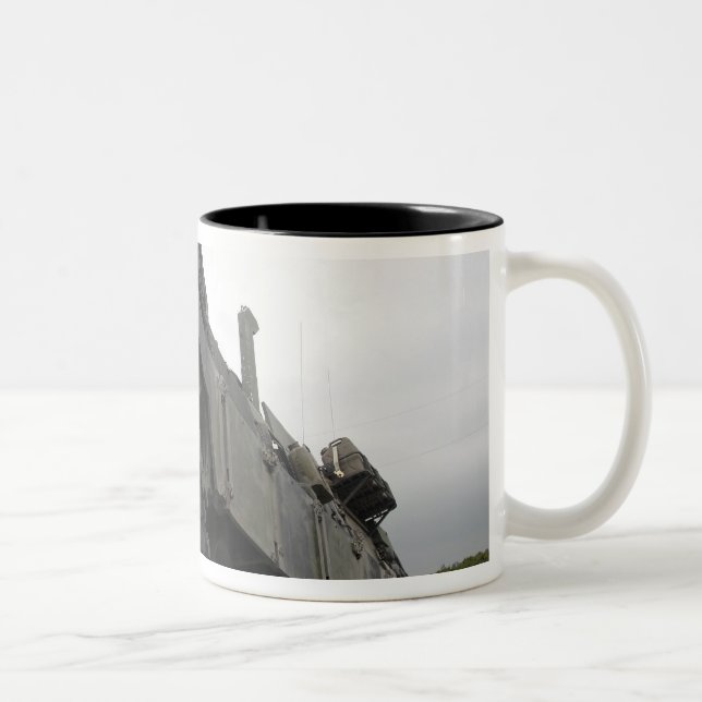 An M88A2 Hercules Recovery Vehicle Two-Tone Coffee Mug (Right)