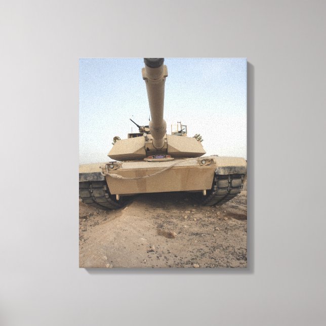 An M-1A1 Main Battle Tank Canvas Print (Front)