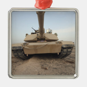 An M-1A1 Main Battle Tank Metal Ornament
