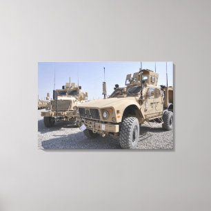 An M-ATV Mine Resistant Ambush Protected vehicl 2 Canvas Print