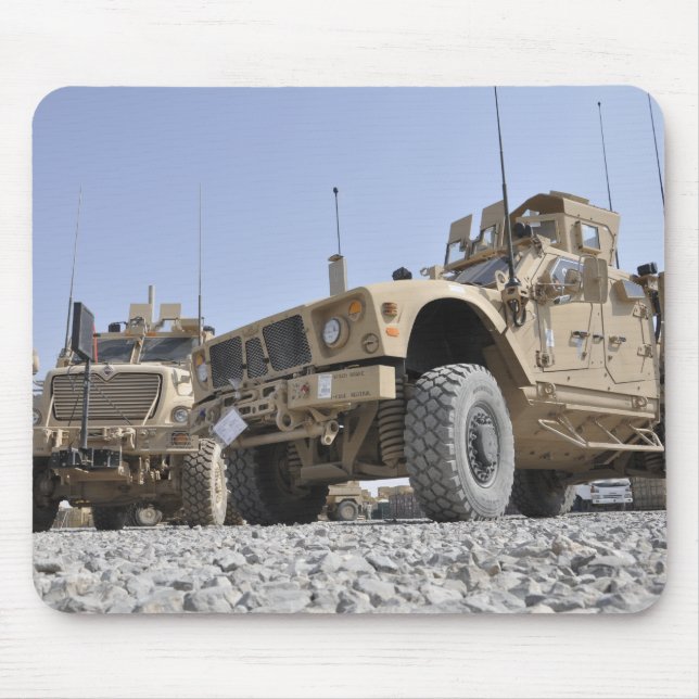 An M-ATV Mine Resistant Ambush Protected vehicl Mouse Pad (Front)