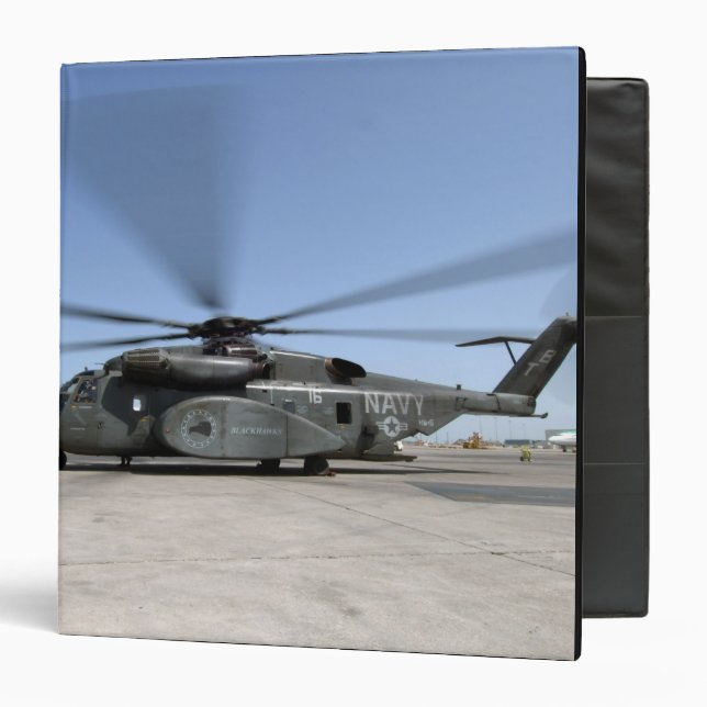 An MH-53E Sea Dragon helicopter Binder (Front/Inside)